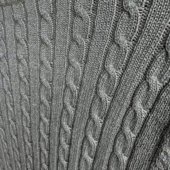 Ralph Lauren Gray V-Neck Sweater - Picture 5 of 6